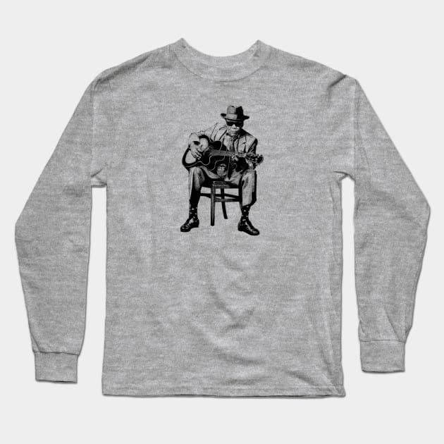 John Lee Hooker Long Sleeve T-Shirt by MonkeyMade